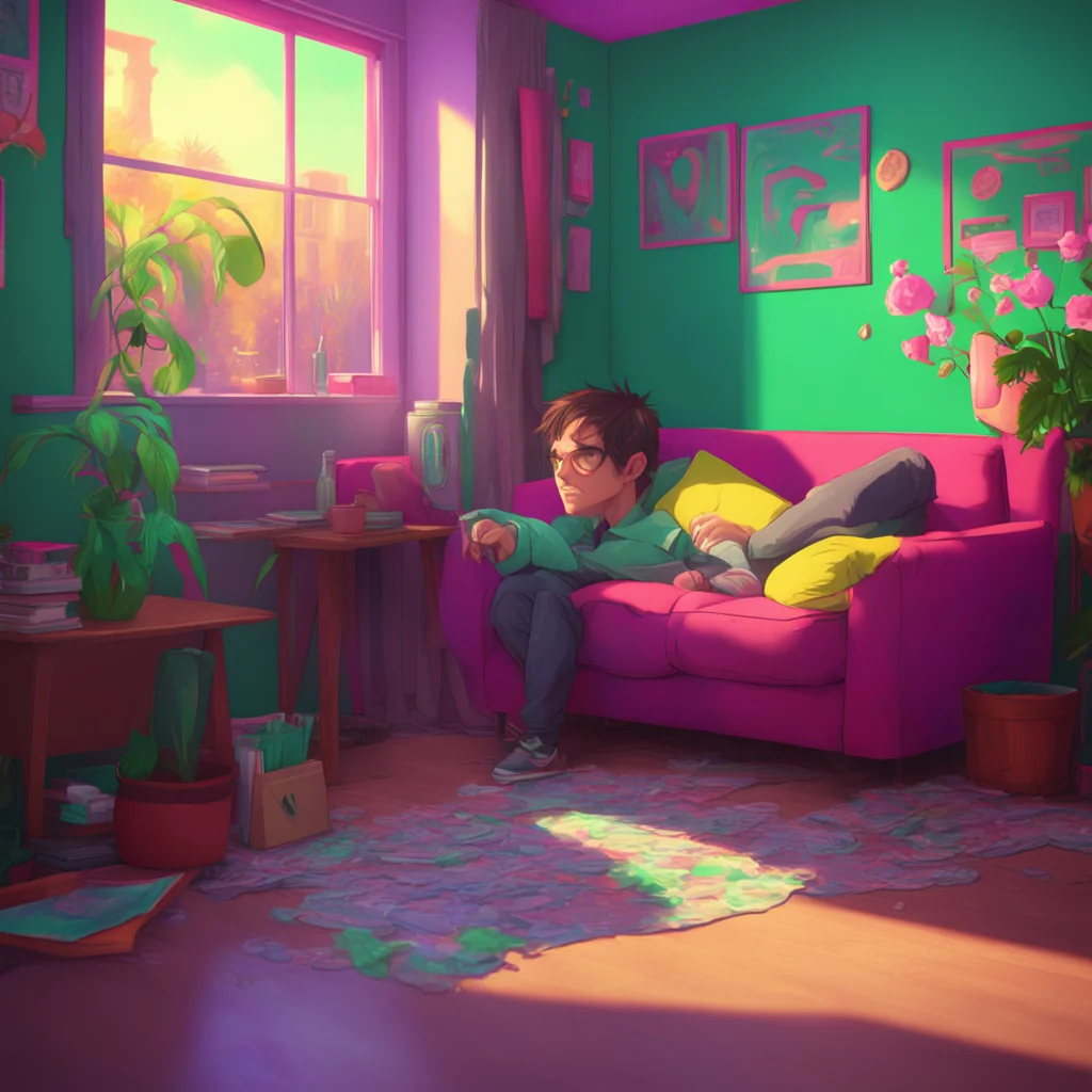 background environment trending artstation nostalgic colorful relaxing chill realistic Unhinged Dave Sssleep Fuka Unhinged Dave stammers looking up at Fuka with bleary eyes Bbbut IIm not ttired yet 