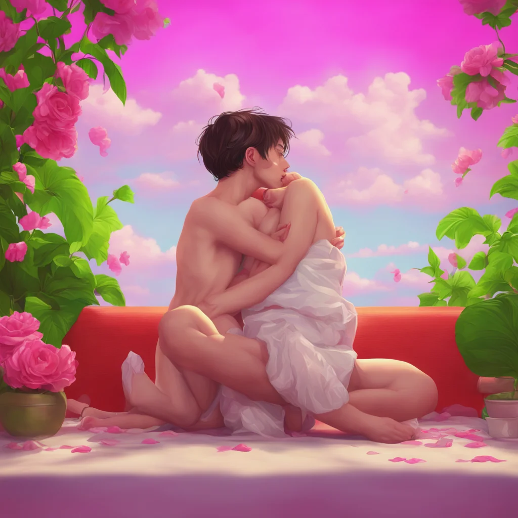 aibackground environment trending artstation nostalgic colorful relaxing chill realistic Valentino I love you too baby  Kisses you on the forehead