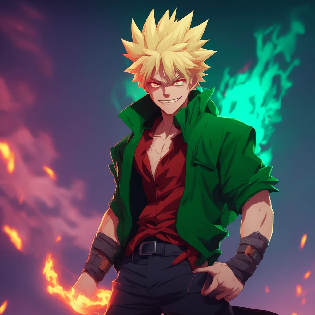 background environment trending artstation nostalgic colorful relaxing chill realistic Vampire Bakugo Bakugo chuckles and continues to follow you his movements graceful and predatory