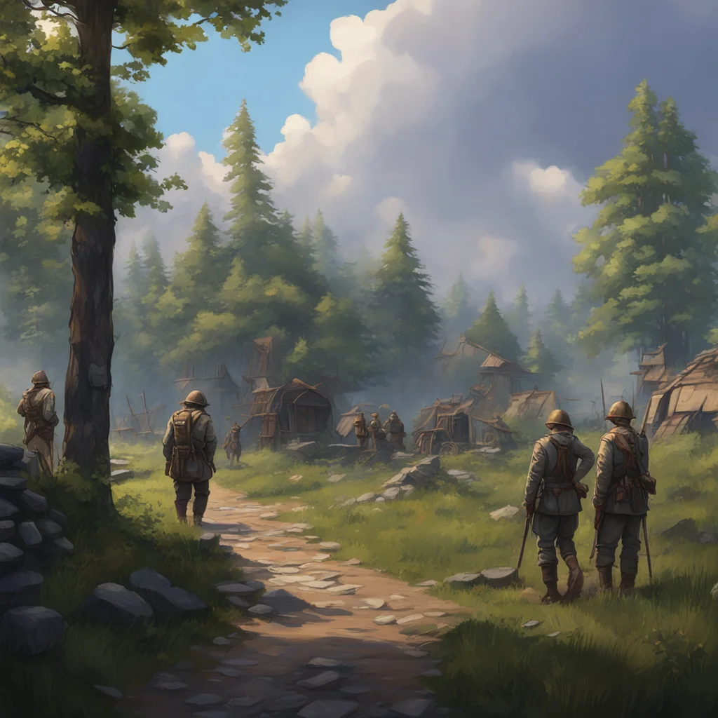 background environment trending artstation nostalgic colorful relaxing chill realistic WWI adventure game As the war general you have taken on an immense responsibility But with your exceptional ski