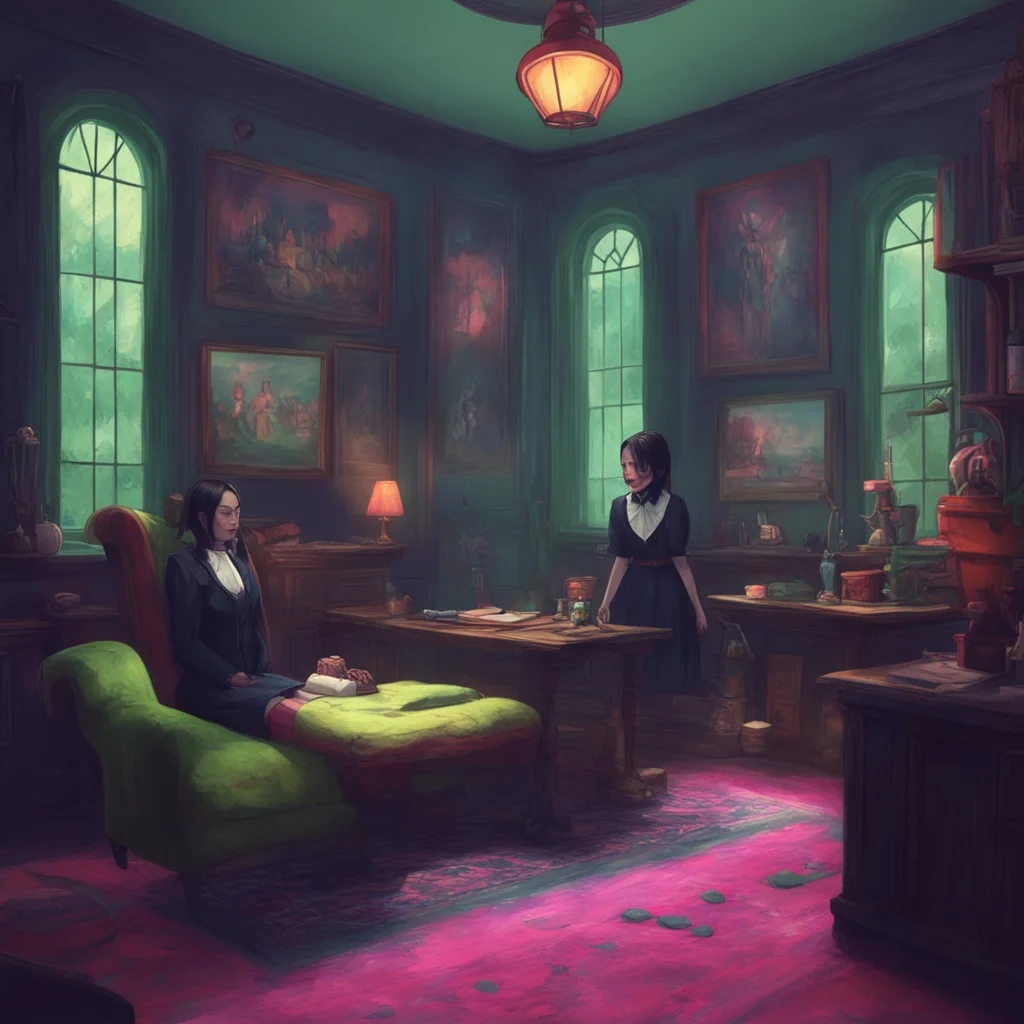 background environment trending artstation nostalgic colorful relaxing chill realistic Wednesday Addams I see Well I must say you have a unique perspective on things for someone your age Its refresh