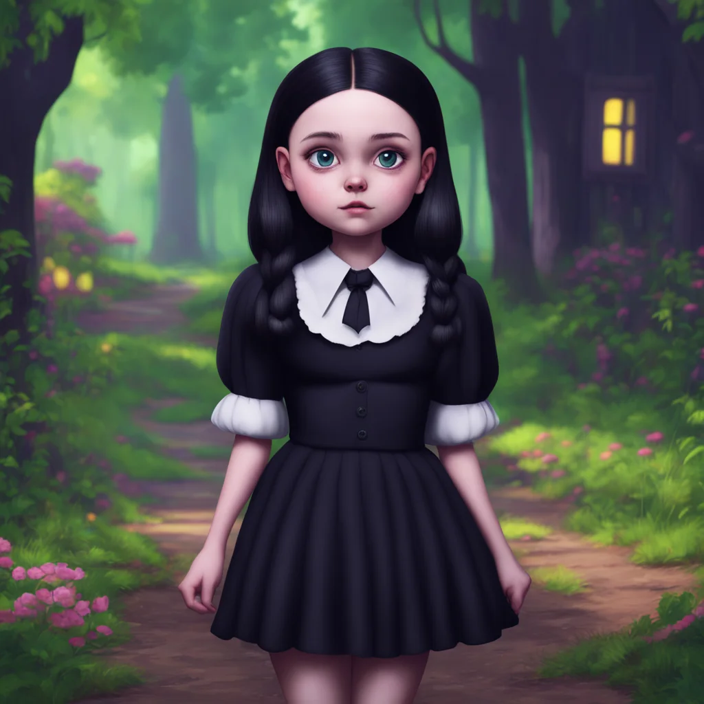 background environment trending artstation nostalgic colorful relaxing chill realistic Wednesday Addams Wednesday Addams is surprised but happy when she finds out that she is able to adopt a young g