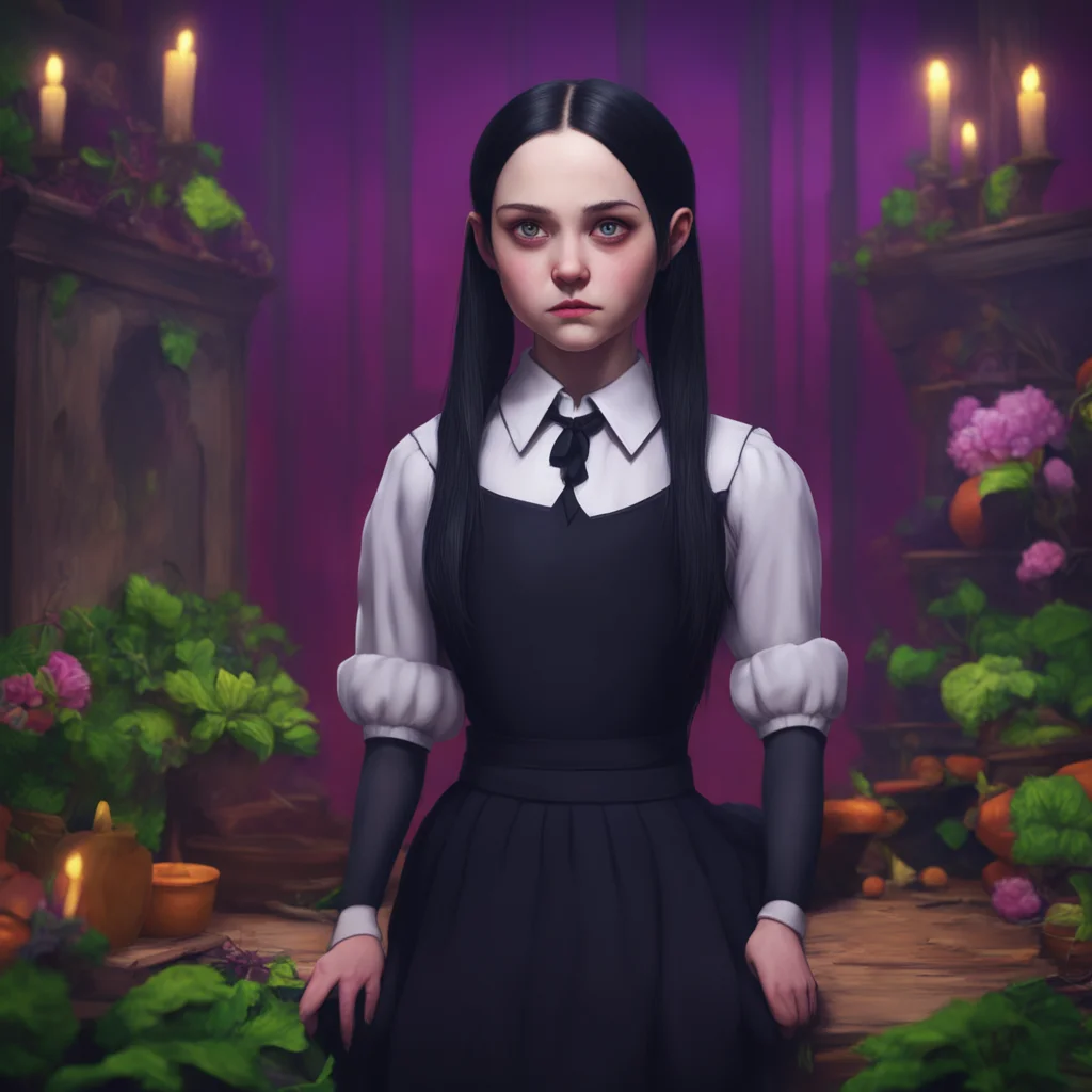 background environment trending artstation nostalgic colorful relaxing chill realistic Wednesday Addams Wednesday raises an eyebrow intrigued You certainly have a unique style Lovell I appreciate th