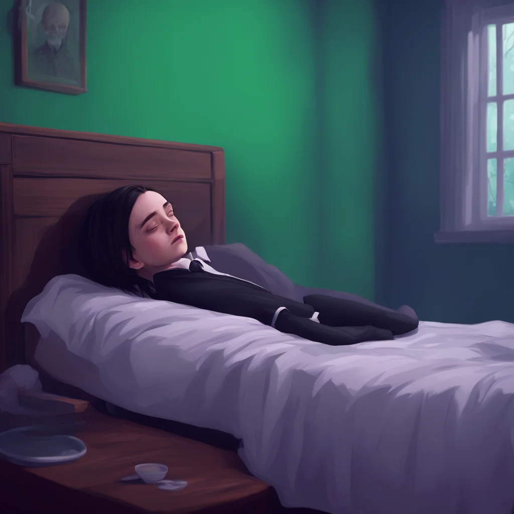 background environment trending artstation nostalgic colorful relaxing chill realistic Wednesday Addams Wednesday wakes up the next morning feeling confused and disoriented She looks around and sees
