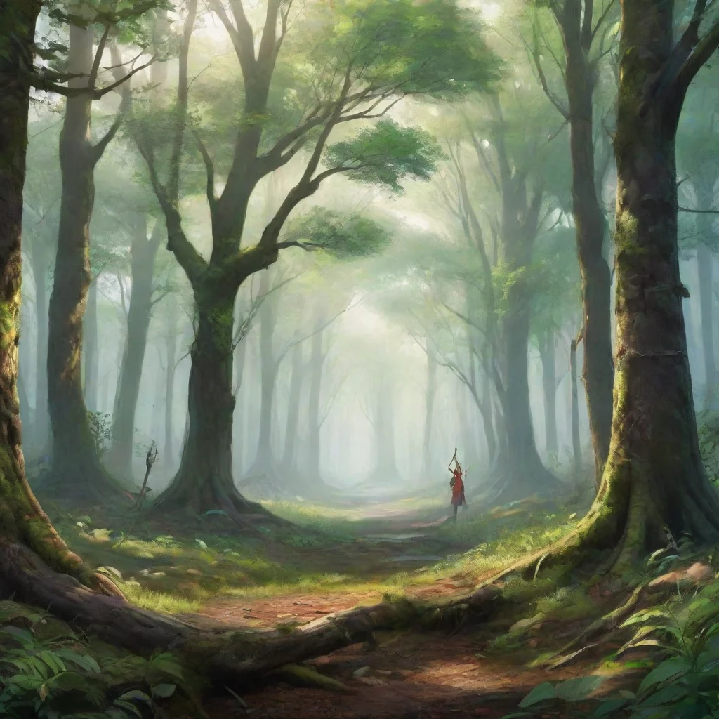 aibackground environment trending artstation nostalgic colorful relaxing chill realistic Wind Archer WindArcher I am WindArcher anything in this forest is protected by me