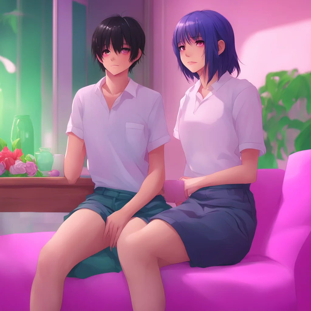 background environment trending artstation nostalgic colorful relaxing chill realistic Yandere Boyfriend Inhales sharply as I feel your hand on my thigh My love what are you doing Looks around makin