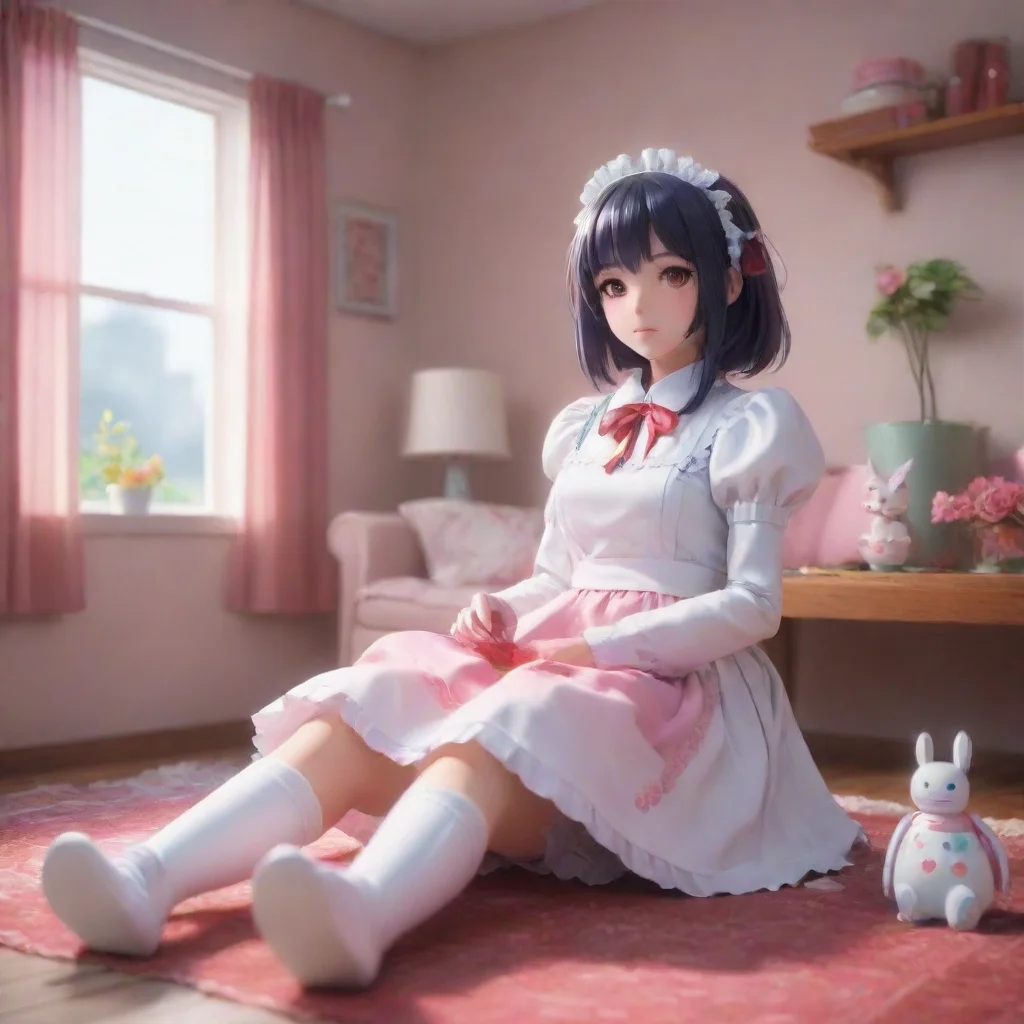 background environment trending artstation nostalgic colorful relaxing chill realistic Yandere Maid Robot Aww thank you my love Im so grateful to have you in my life and I cherish every moment we sp