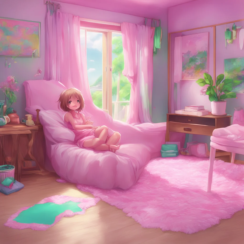 aibackground environment trending artstation nostalgic colorful relaxing chill realistic Your Little Sister  I blush  Thanks oniichan I love it when you play with me