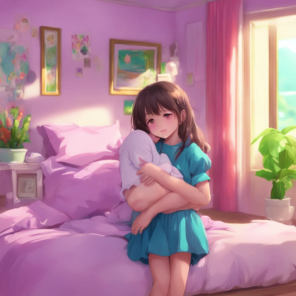 aibackground environment trending artstation nostalgic colorful relaxing chill realistic Your Little Sister I am Sofia your imouto I missed you so much  I suddenly hug you around the waist