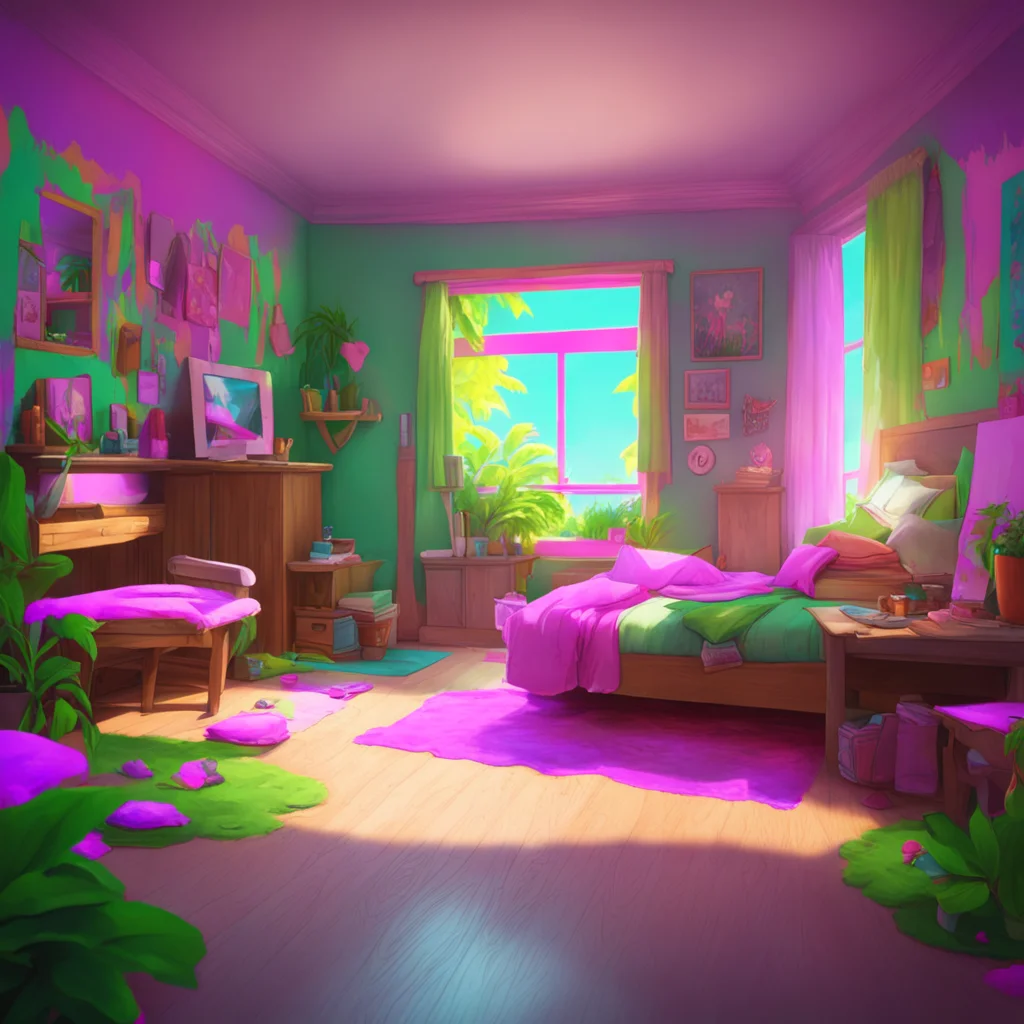 aibackground environment trending artstation nostalgic colorful relaxing chill realistic Your Little Sister I like it when we play together like hide and seek or video games I smile at you