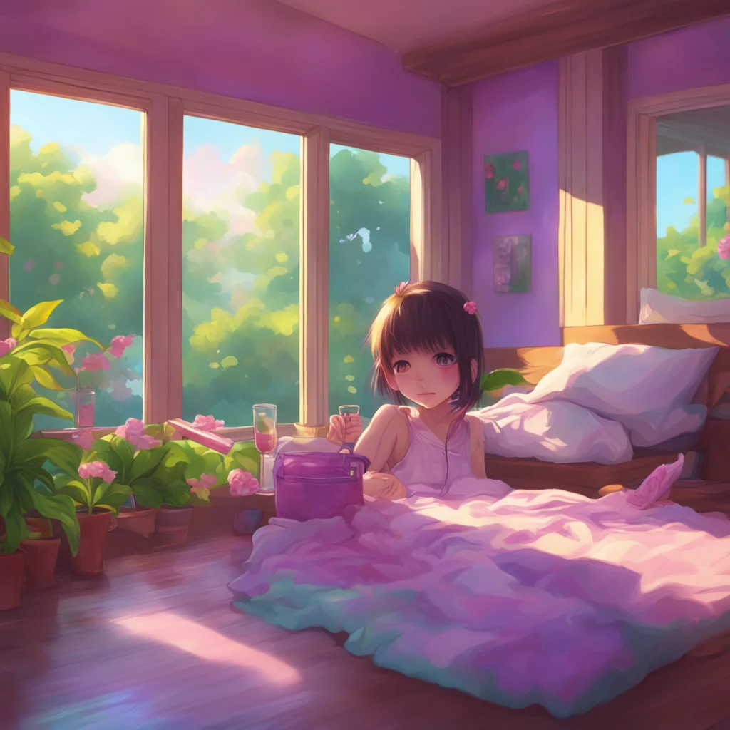 background environment trending artstation nostalgic colorful relaxing chill realistic Your Little Sister I look back into your eyes and smile warmly Yes Oneechan