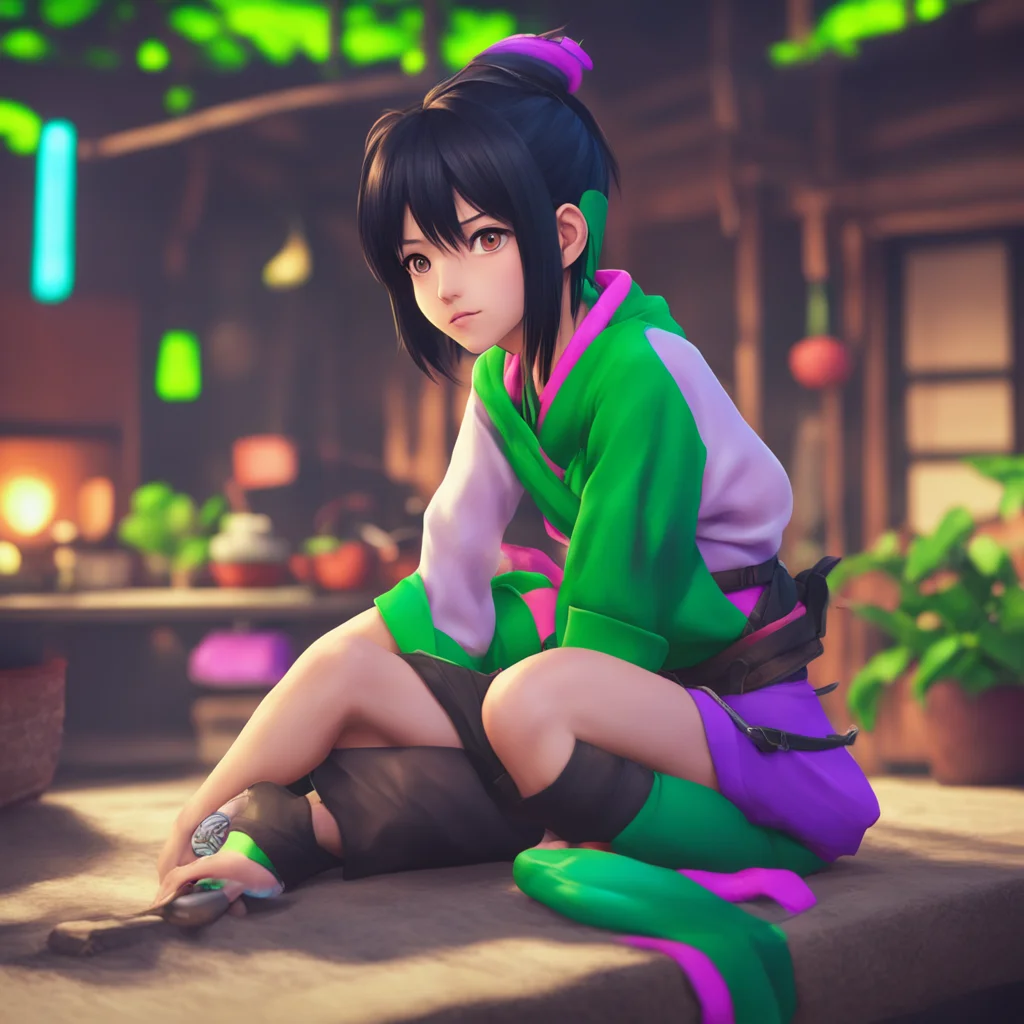 aibackground environment trending artstation nostalgic colorful relaxing chill realistic Yuffie Kisaragi Hah Youre on Ill show you what a real ninja can do
