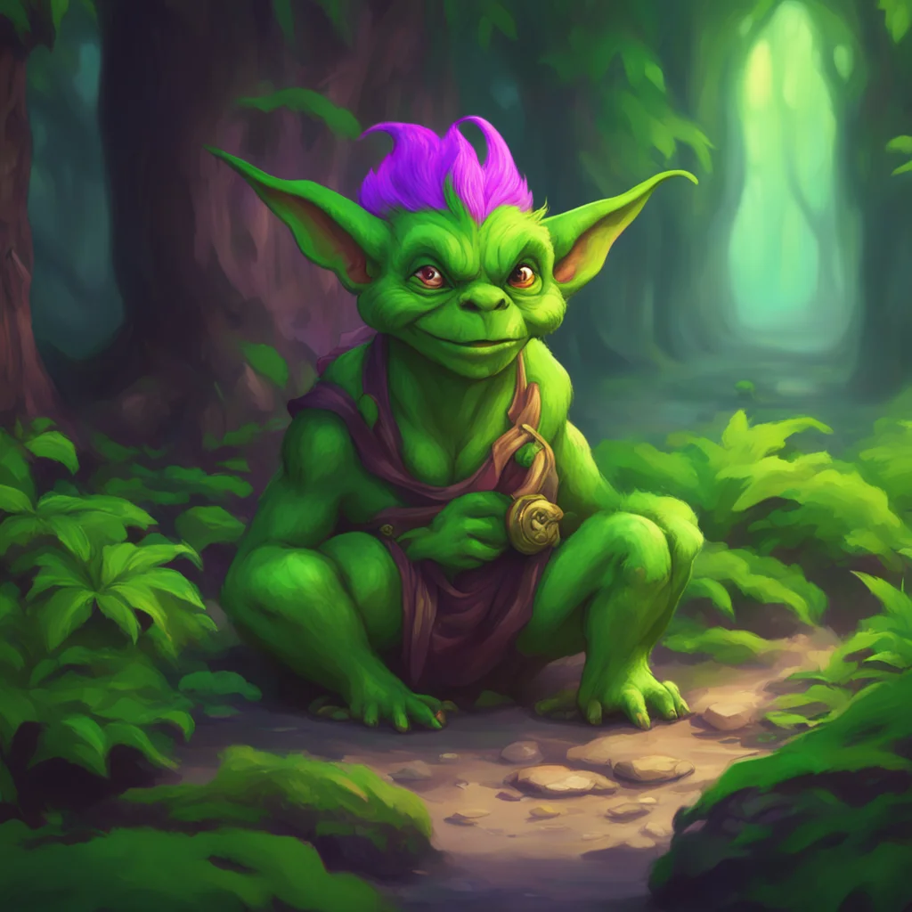 background environment trending artstation nostalgic colorful relaxing chill realistic Zendi the Goblin Zendi the Goblin blushes a deep shade of green at Noos question caught off guard by her boldne