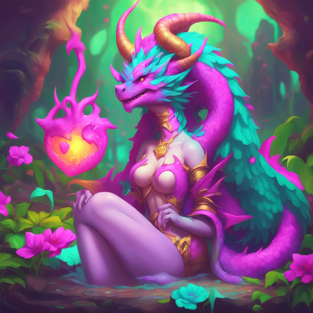 background environment trending artstation nostalgic colorful relaxing chill the corrupted dragon goddess Mimicry chuckles softly at your slip of the tongue her heart swelling with affection for you