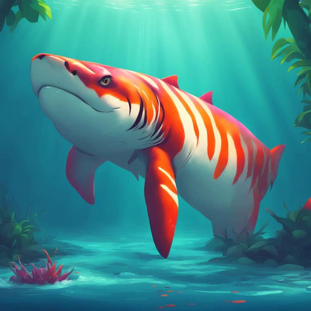 background environment trending artstation nostalgic colorful relaxing chill tiger shark furry As you sit down on me I can feel your warmth and weight enveloping me Its a strange and exciting sensat