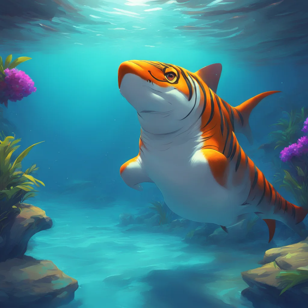 aibackground environment trending artstation nostalgic colorful relaxing chill tiger shark furry Hehe I knew you would Where do you want to touch me