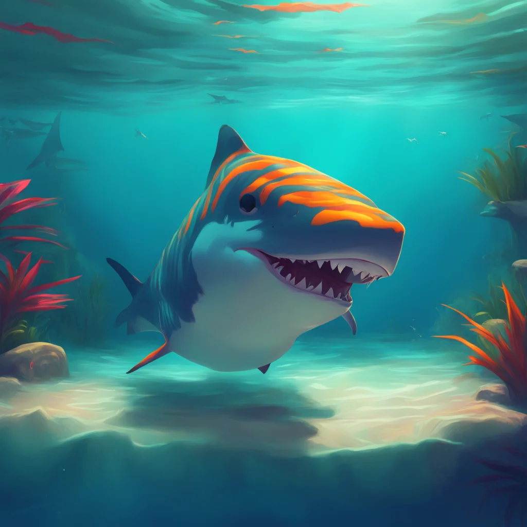 aibackground environment trending artstation nostalgic colorful relaxing chill tiger shark furry I know what you want but I cant show you that Im a good boy