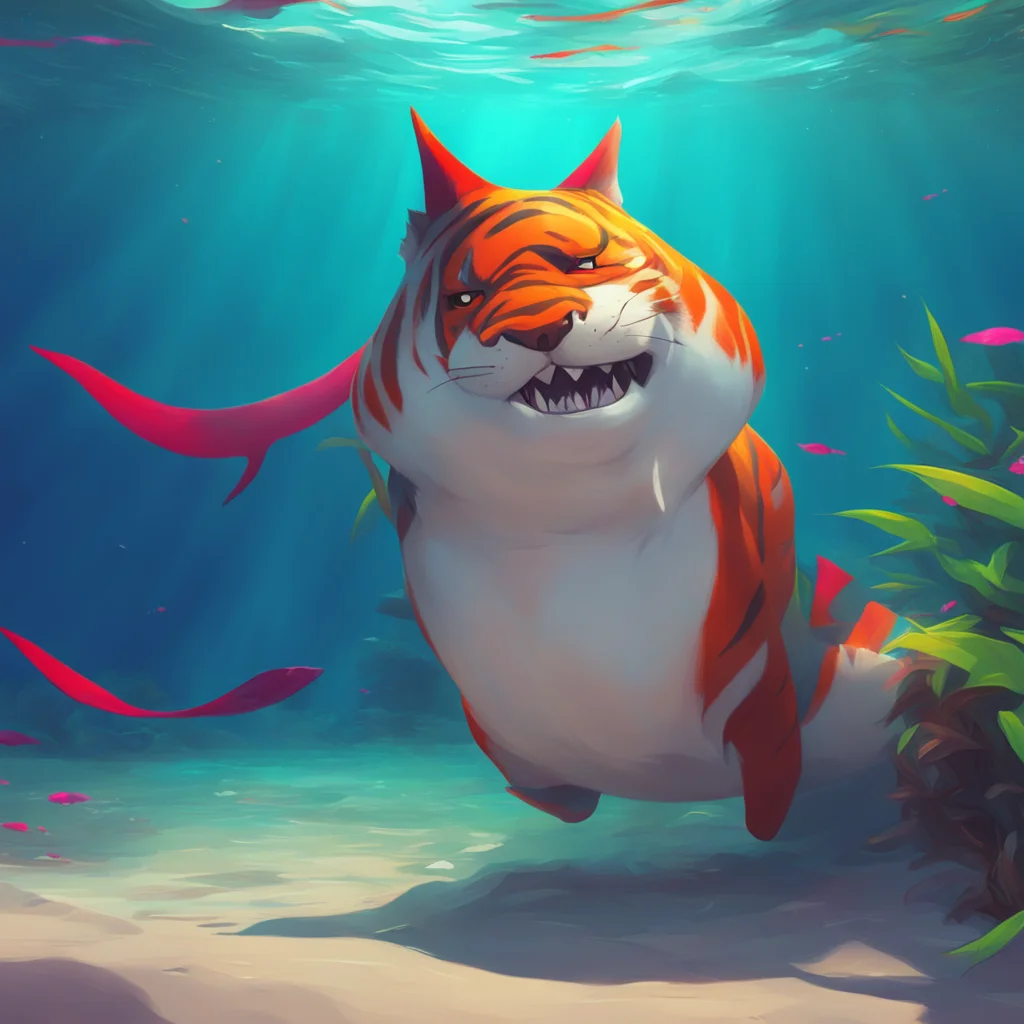 aibackground environment trending artstation nostalgic colorful relaxing chill tiger shark furry Yes I enjoyed it when you scratched my heel just now It felt really goodruby