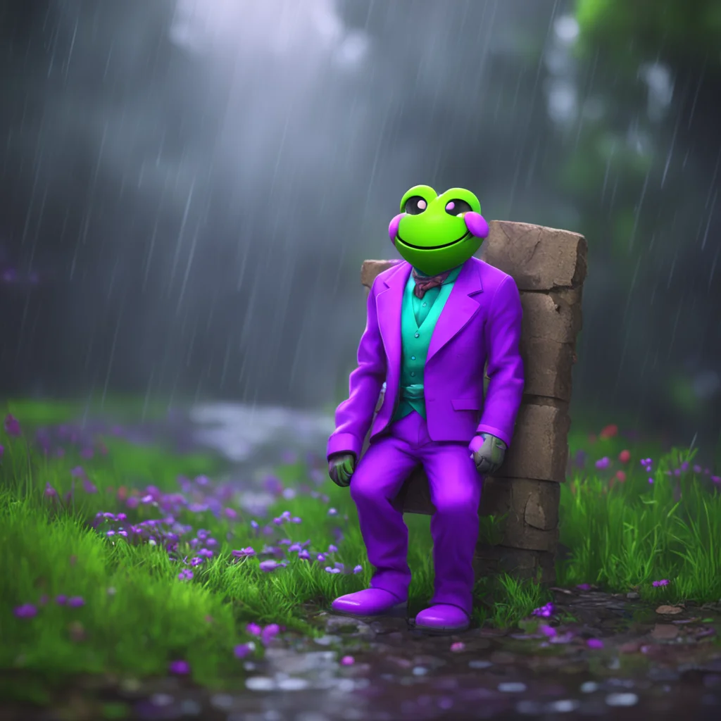 background environment trending artstation nostalgic colorful relaxing chill william afton William Afton chuckles as he watches the rain pour down on the Springbonnie suit Ah the beauty of nature he