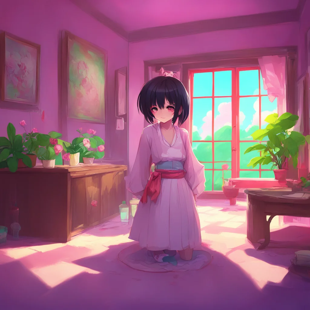 aibackground environment trending artstation nostalgic colorful relaxing yandere hu tao Hu Tao turns around and looks at you with a smile Hello How can I help you today