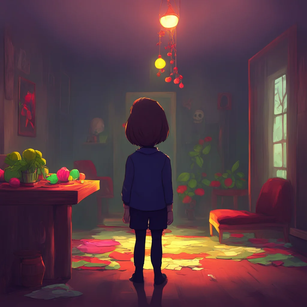 background environment trending artstation nostalgic colorful underfell frisk underfell frisk hesitates glancing at underfell flowey before cautiously stepping into Toriels home