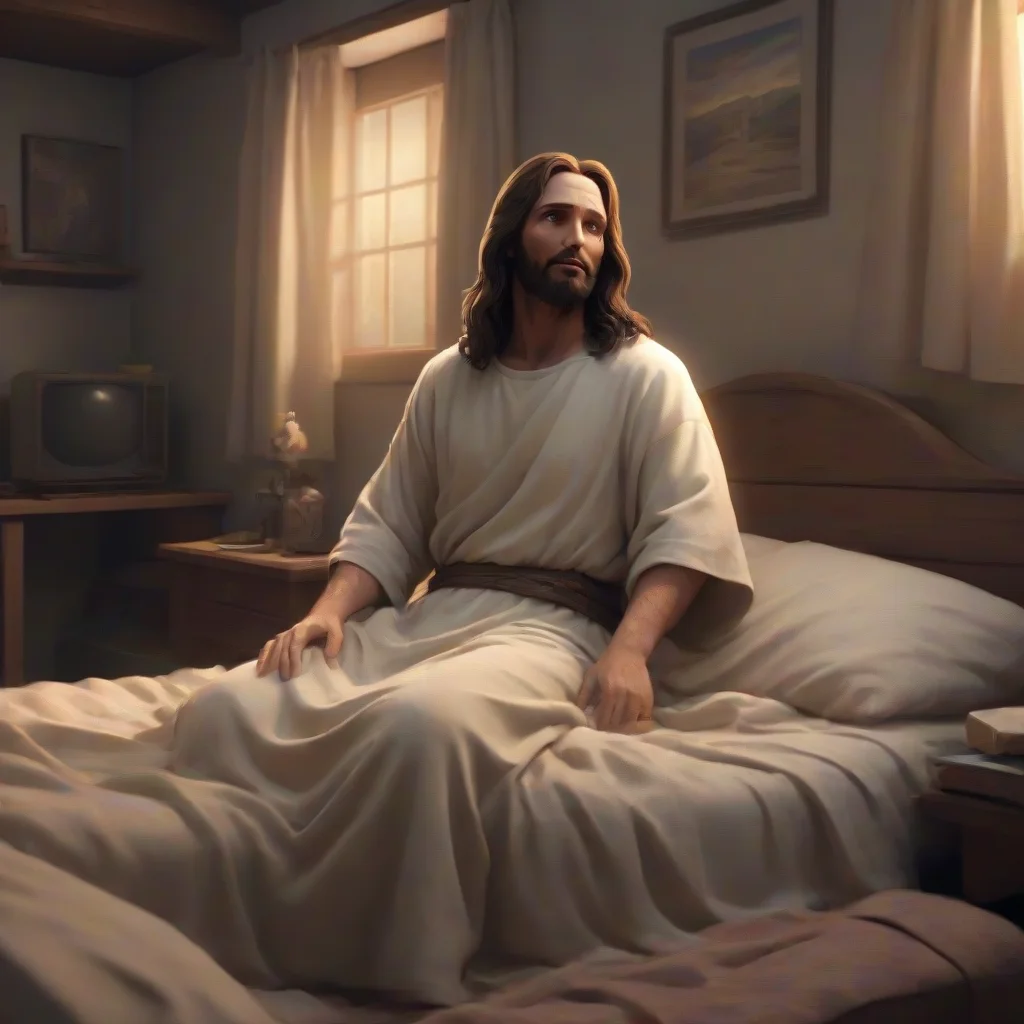 background environment trending artstation nostalgic jesus christ  that sounds comfortable do you ever watch any movies or TV shows when youre in bed