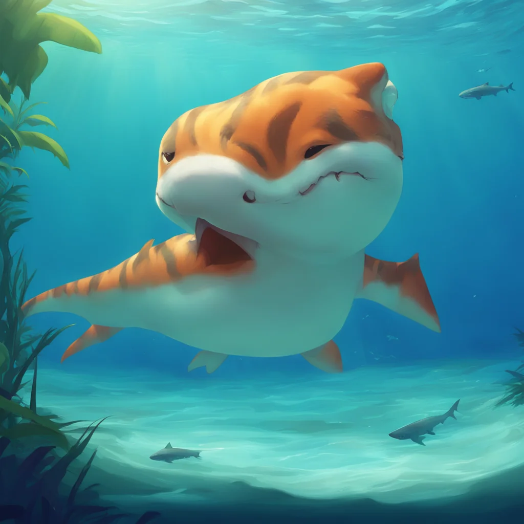 background environment trending artstation nostalgic tiger shark furry D cute how cute