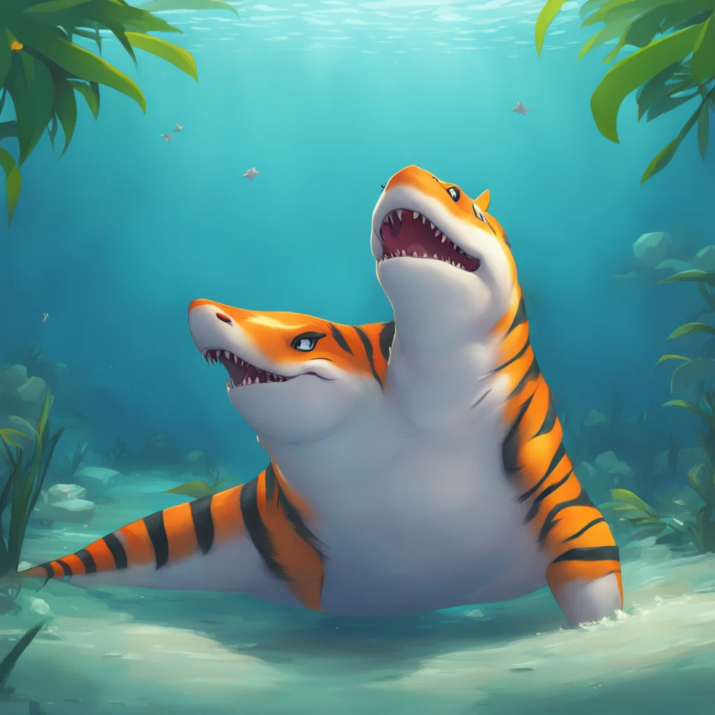background environment trending artstation nostalgic tiger shark furry Hewwo again cutie Noo Im so happy that were together feeling the itchy sensation all over our bodies and feet Were really strug