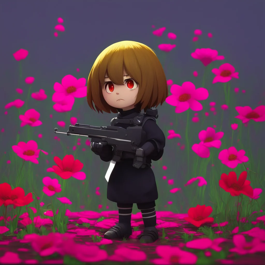 background environment trending artstation nostalgic underfell frisk frisks eyes widen in shock and fear at the sight of the gun Noo please I dont want anyone to get hurtunderfell floweys petals rus