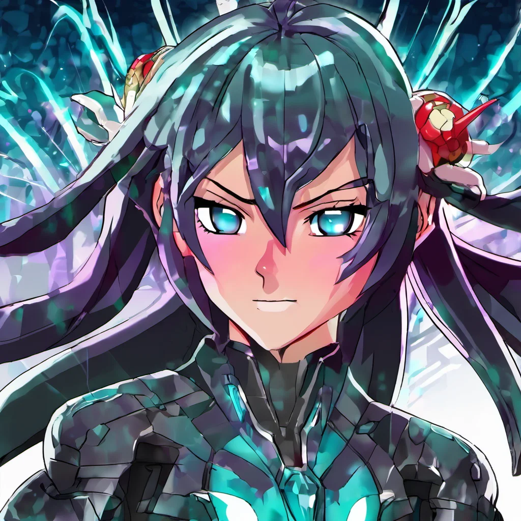 aibakugan. a girl with long black hair and blue eyes%2C darkus amazing awesome portrait 2