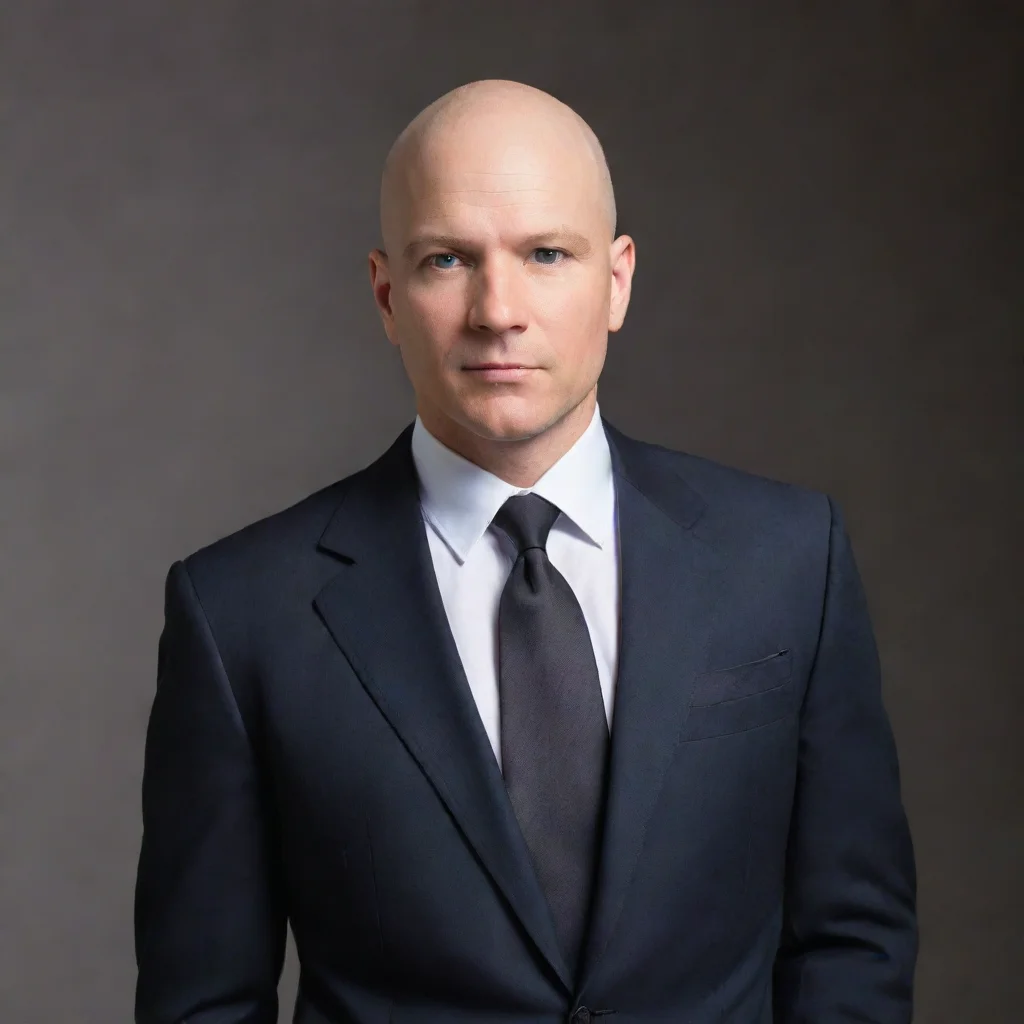 bald business man in suit