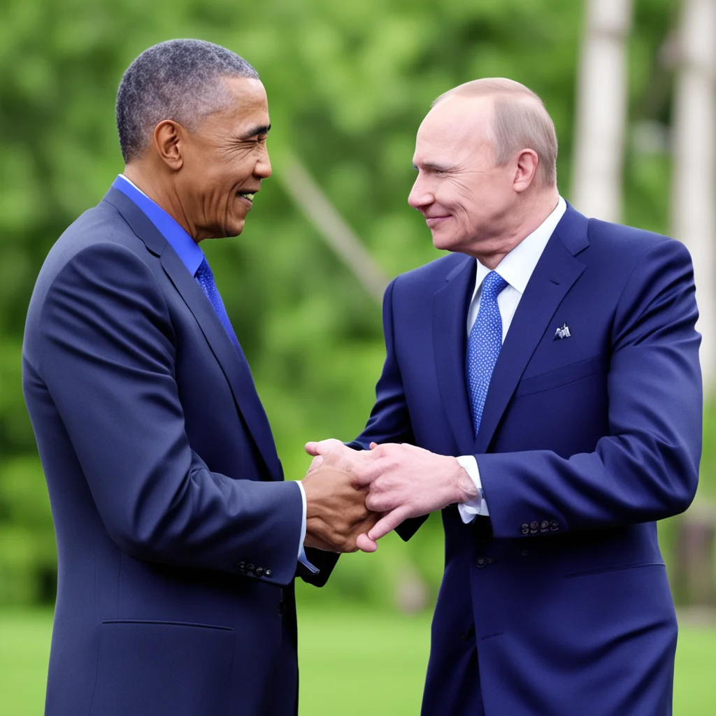aibarack obamma y putin d%C3%A1ndose la mano amazing awesome portrait 2