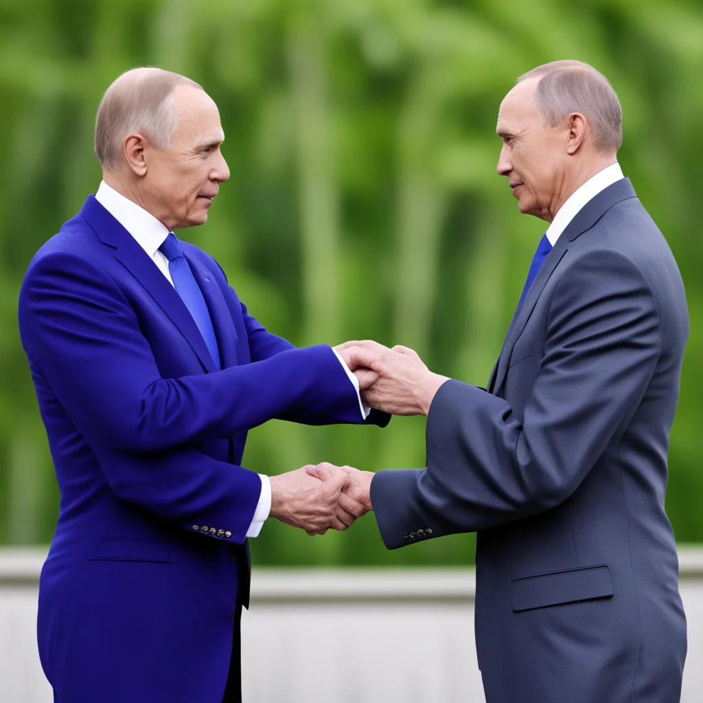 aibarack obamma y putin d%C3%A1ndose la mano confident engaging wow artstation art 3