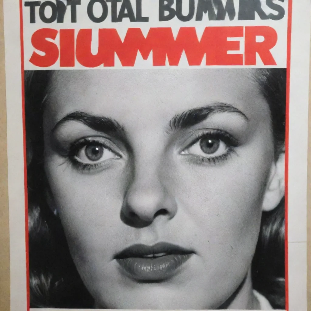 barbara kruger poster that says total bummer summer