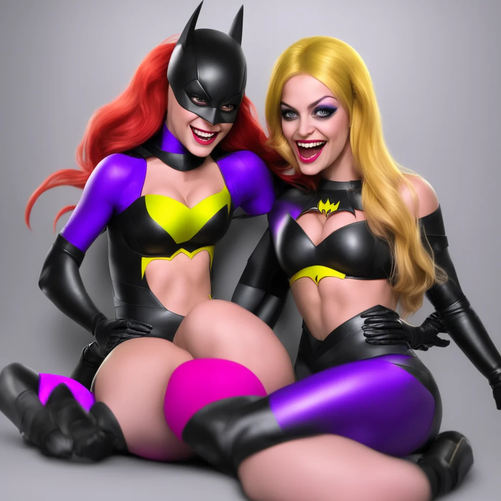 batgirl tickled by harly quinn good looking trending fantastic 1