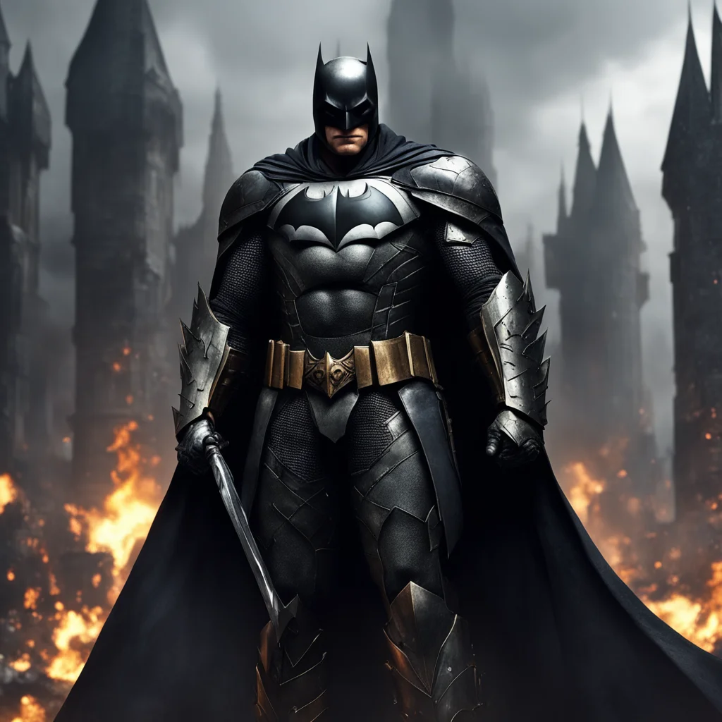 batman armored medieval souls dark world epic  confident engaging wow artstation art 3