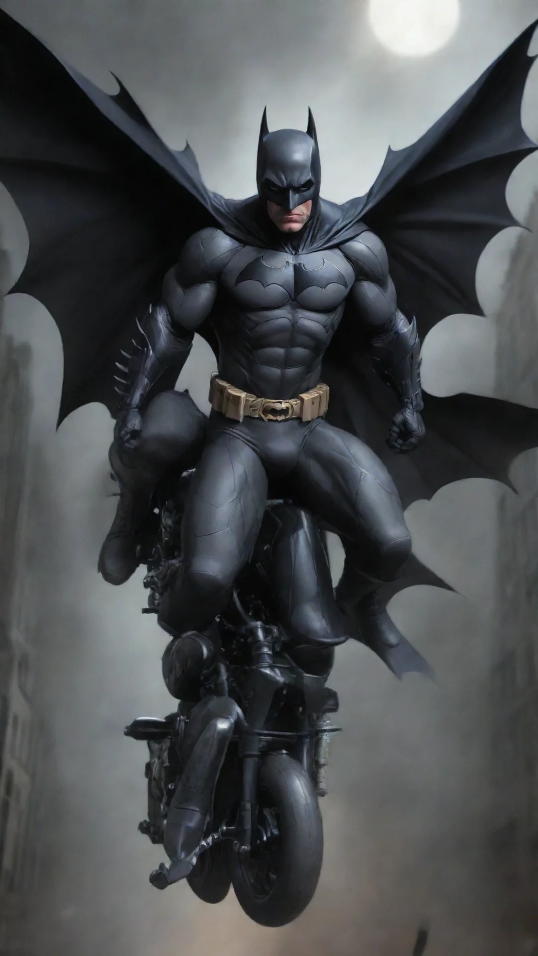 batman riding black n160  tall