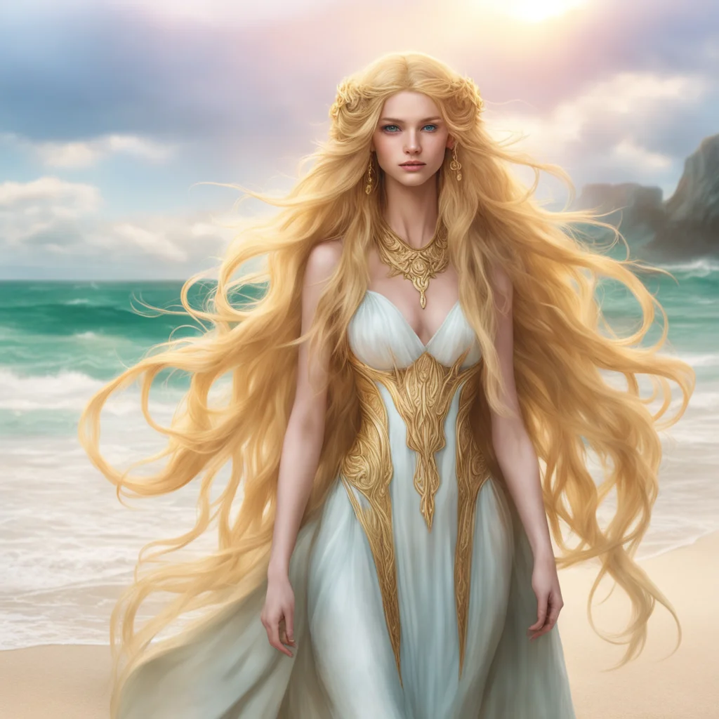 aibeachside%2C a serene elven enchantress with lengthy%2C flowing%2C golden hair moves with grace%2C personifying an otherworldly allure. amazing awesome portrait 2