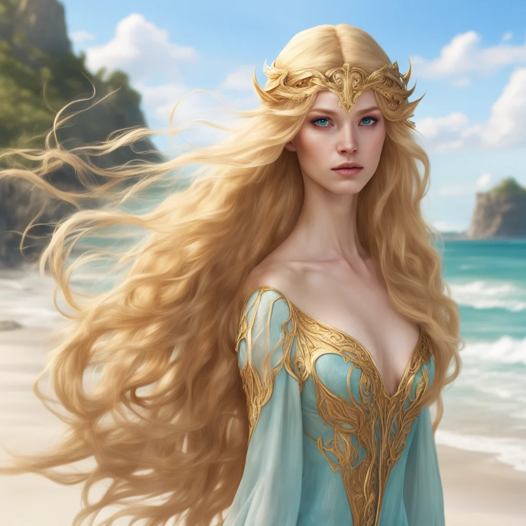 aibeachside%2C a serene elven enchantress with lengthy%2C flowing%2C golden hair moves with grace%2C personifying an otherworldly allure. confident engaging wow artstation art 3