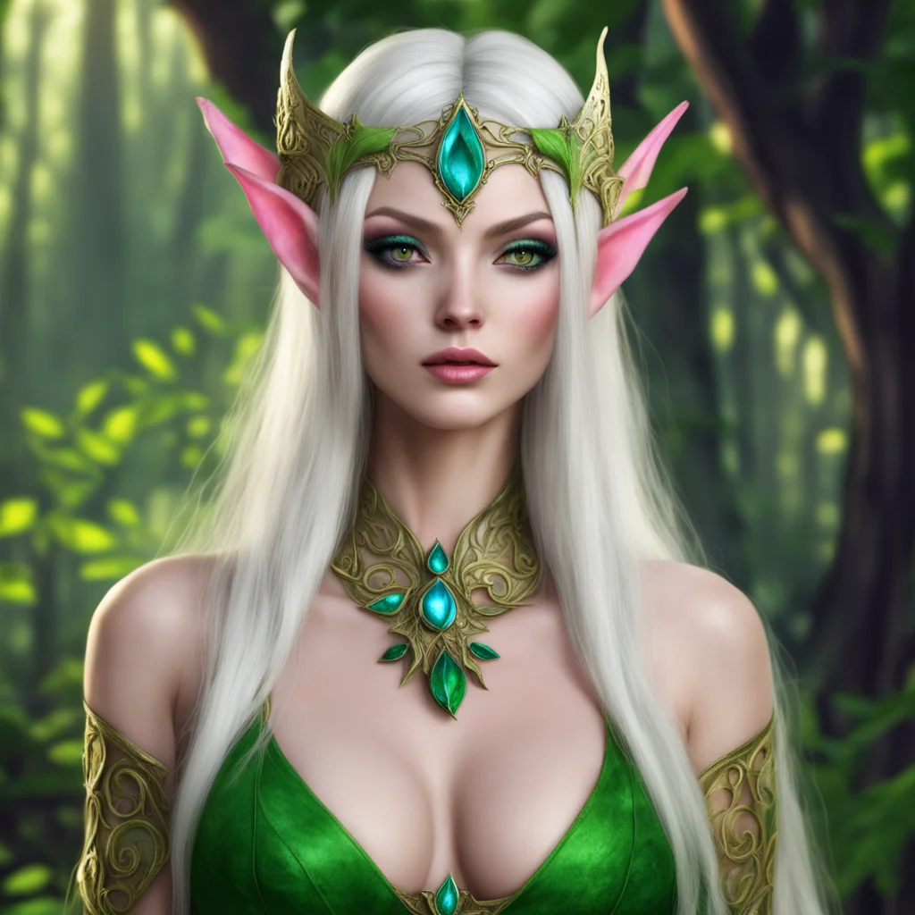 aibeautiful elven courtesan confident engaging wow artstation art 3