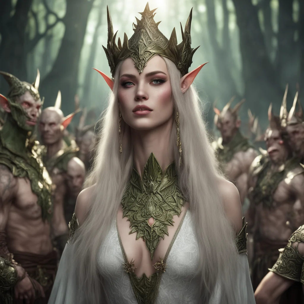 aibeautiful elven princess sacrified by orcs in religious ritual amazing awesome portrait 2