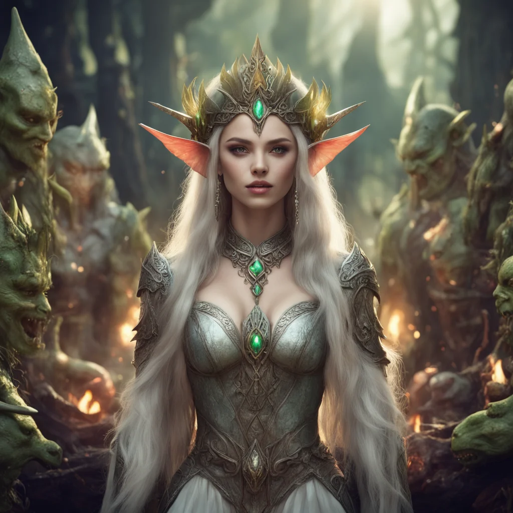 aibeautiful elven princess sacrified by orcs in religious ritual good looking trending fantastic 1