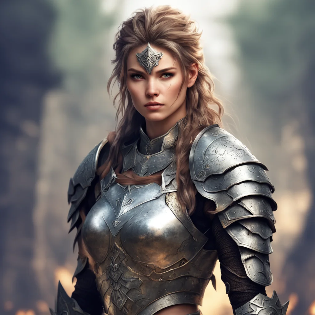 beautiful female warrior in tiny armor amazing awesome portrait 2