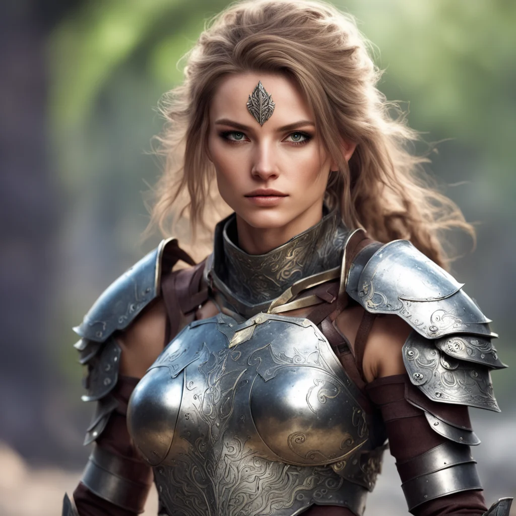 beautiful female warrior in tiny armor good looking trending fantastic 1