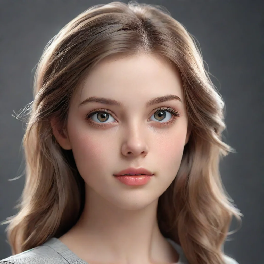 beautiful girl portrait model cgi rendering high details lifelike hd