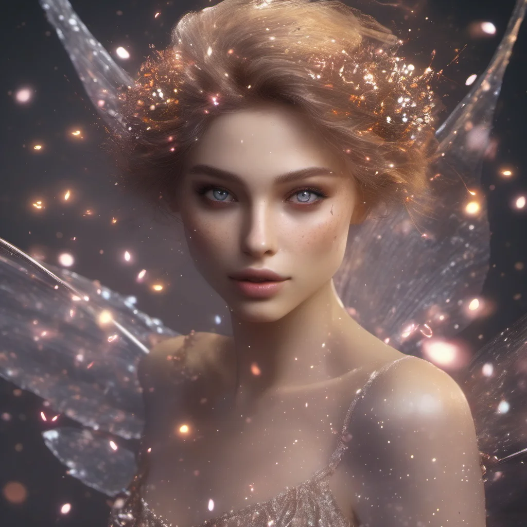 beautiful woman fairy unreal trick elegance particles realistic amazing awesome portrait 2