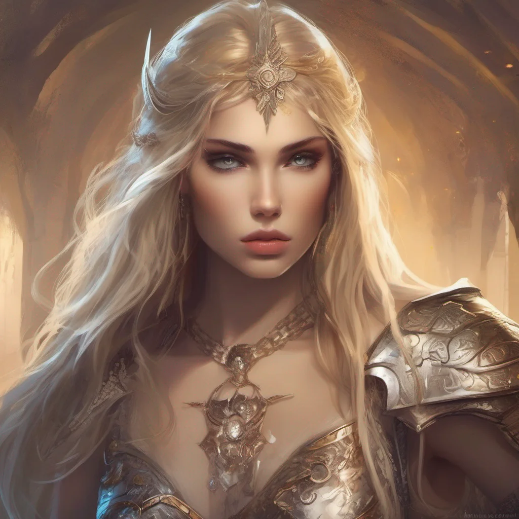 aibeauty grace seductive fantasy art warrior princess goddess celestial blonde blond brown eyes good looking trending fantastic 1