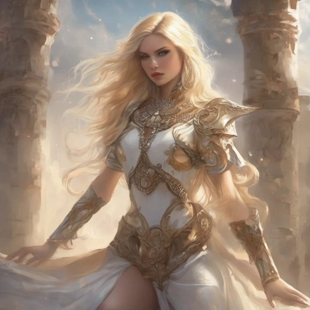 beauty grace seductive fantasy art warrior princess goddess celestial blonde blond