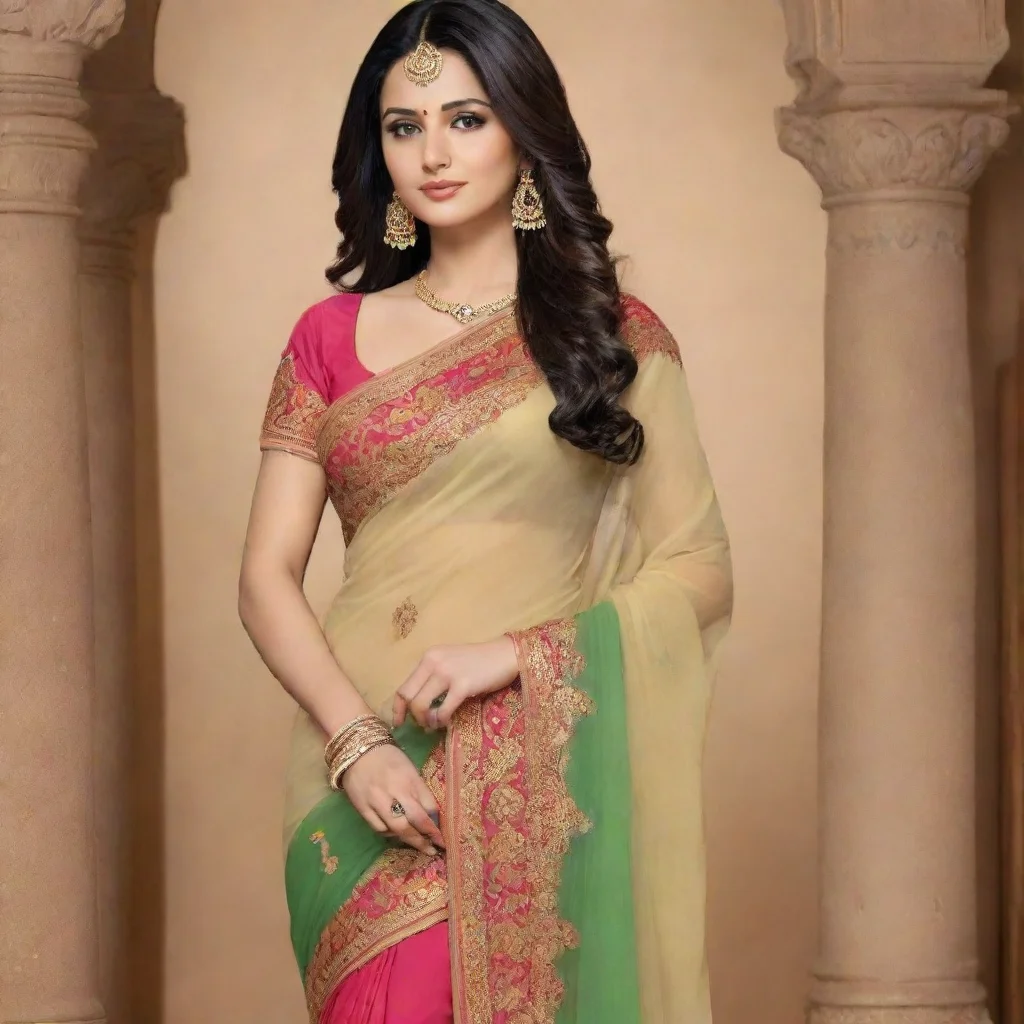 beauty grace seductive indian saree