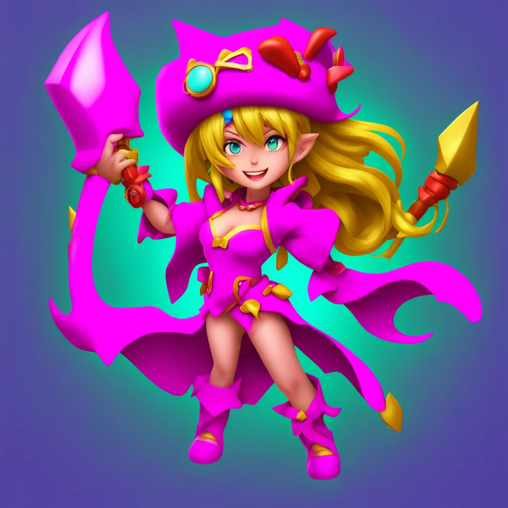 aiberry magician girl wielding gravity axe   grarl amazing awesome portrait 2
